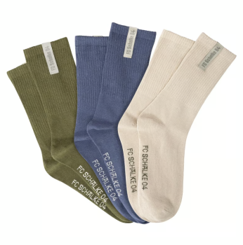 FC Schalke 04 - Socken 3er Pack Weblabel Gr. 39/42